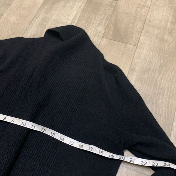 Lord & Taylor 100% Cashmere Minimalist Pocket Open Front Cardigan Sweater - Picture 4 of 6